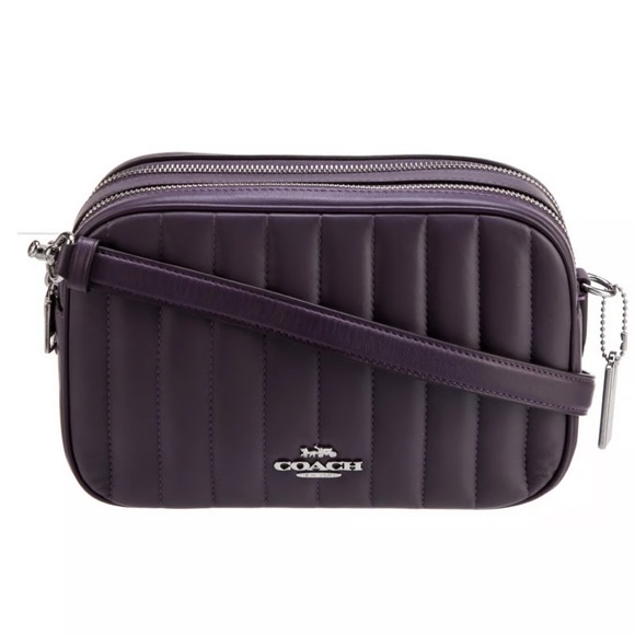 Coach Handbags - Coach Jess - Quilted Leather -Silver Amethyst Bag